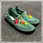 گیوه زیره طبی طرحدار سبز