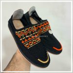 گیوه زیره پی یو مشکی طرحدار